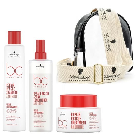 Kit Reparador Bonacure Repair Rescue + Bolso Exclusivo Schwarzkopf