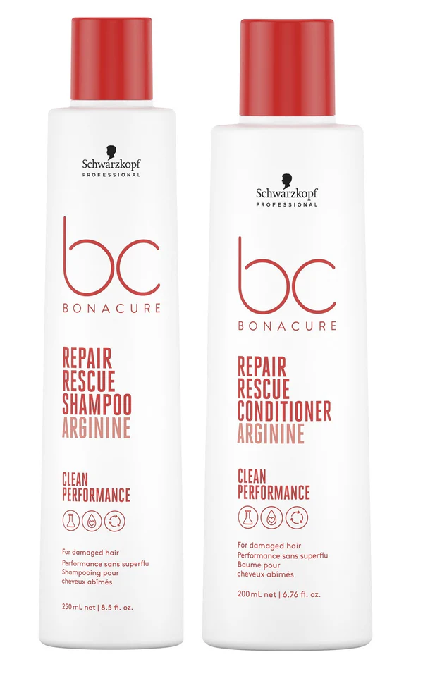 Kit Shampoo + Acondicionador en Spray Schwarzkopf Repair Rescue Argenine - Cuidado Integral para Cabello Daño