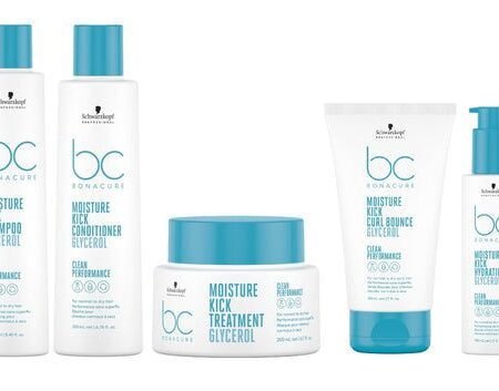 Kit Shampoo + Acondicionador + Mascarilla + Tratamiento + Bálsamo Schwarzkopf Moisture Kick Glycerol